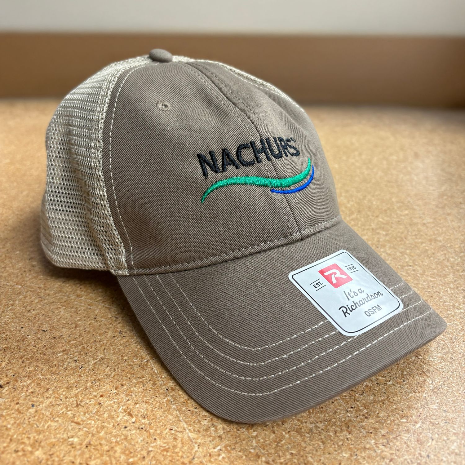 Driftwood/Khaki Washed Trucker Hat