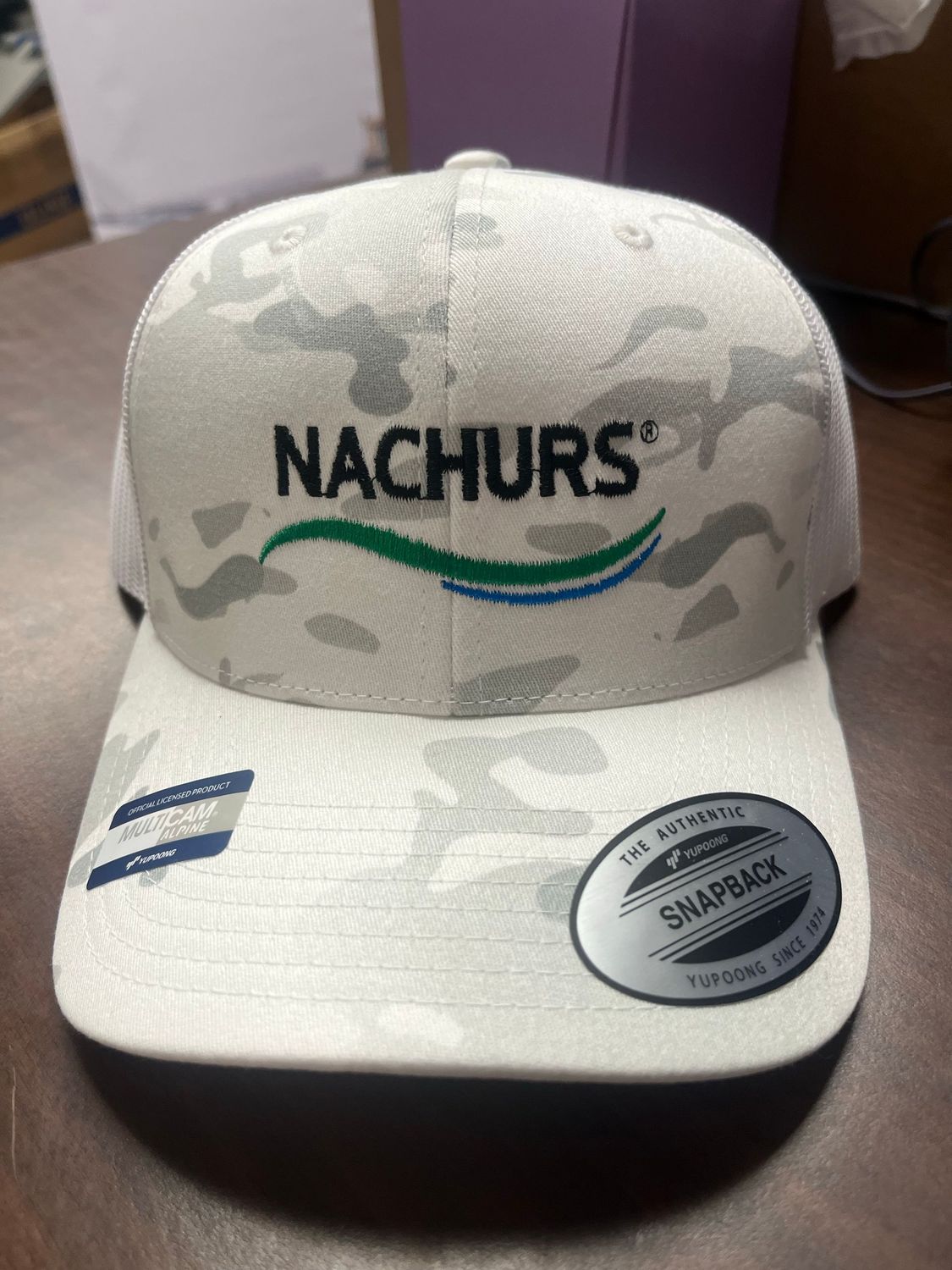 White Camo Baseball Hat