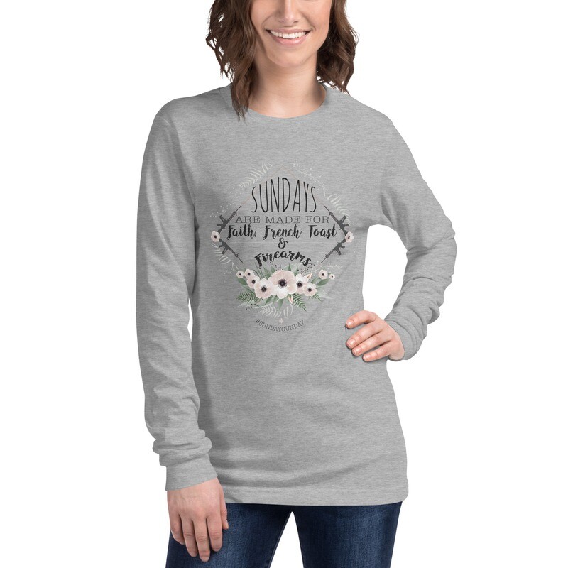 "Sundays Are Made For" Ladies' Long Sleeve Tee