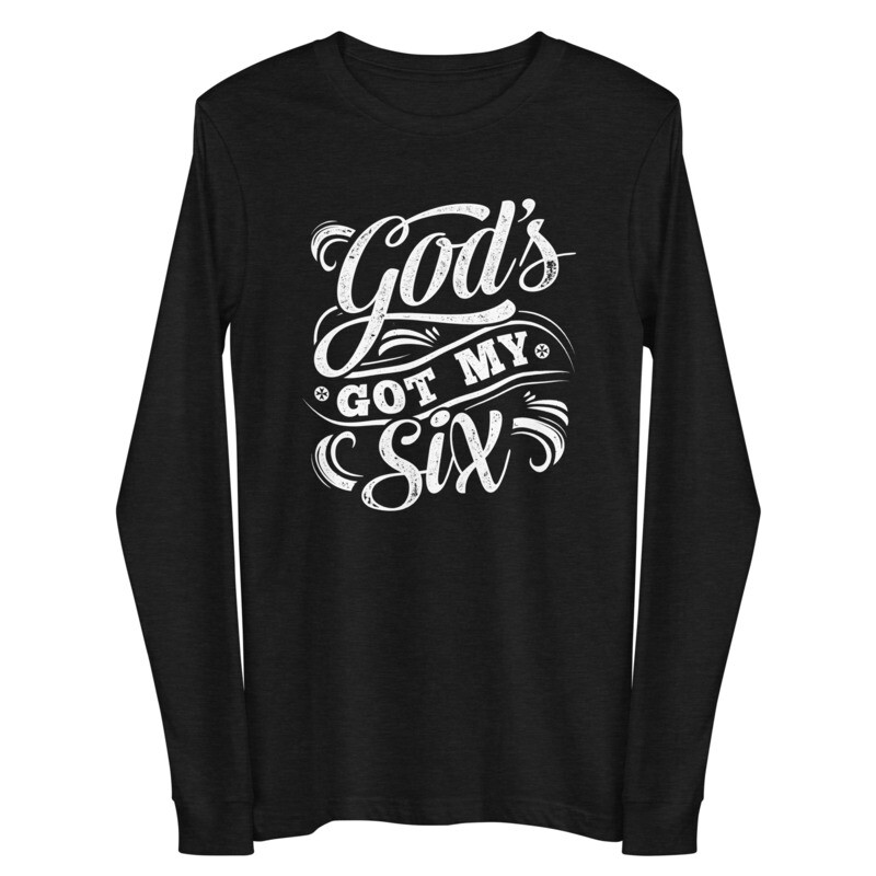 &quot;God&#39;s Got My Six&quot; Black Women&#39;s Long Sleeve