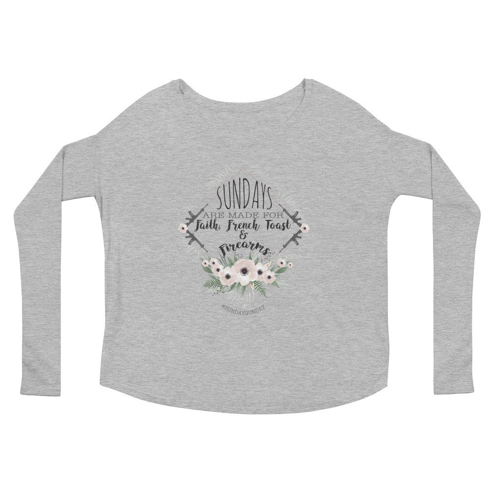 "Sundays Are Made For" Ladies' Long Sleeve Tee