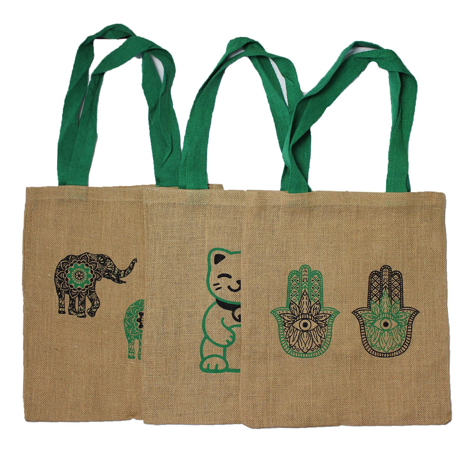 Large Jute Tote Bag