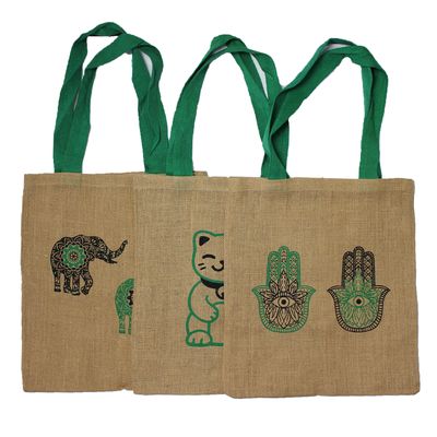 Large Jute Tote Bag