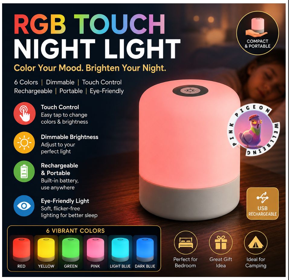 Sensory RGB Touch Night Light
