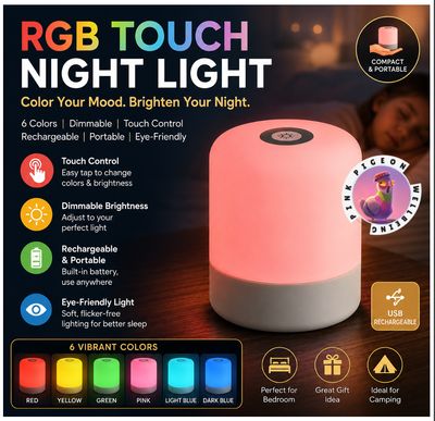 Sensory RGB Touch Night Light