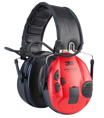 3M Peltor Aktivgehörschutz SportTac - ROT / SCHWARZ