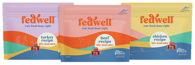 FedWell Raw Dog Food 3 lb
