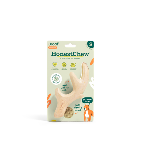 Woof Honest Chew Antler, Size: Small
