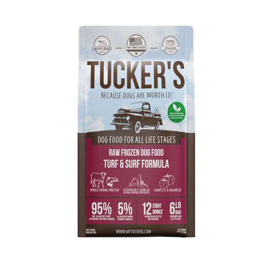 Tucker's Raw Dog Food 6 LB, Flavor: Turf/Surf