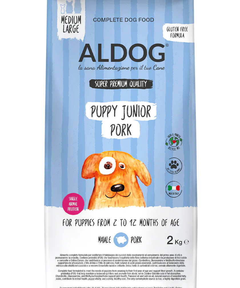 ALDOG PUPPY-JUNIOR PORK Crocchette Medio/Grandi