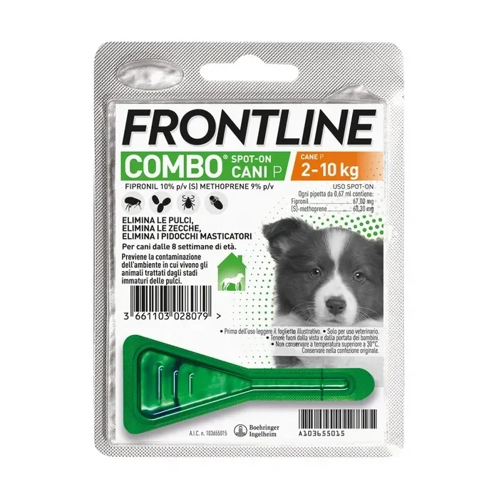 Frontline Combo Cane ( 2-10Kg ), 1 Pipetta Antiparassitaria Frontline Combo Cane ( 2-10Kg ), 1 Pipetta Antiparassitaria