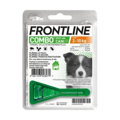 Frontline Combo Cane ( 2-10Kg ), 1 Pipetta Antiparassitaria Frontline Combo Cane ( 2-10Kg ), 1 Pipetta Antiparassitaria