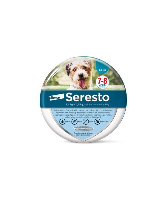 Seresto Collare Antiparassitario Per Cani Minori di 8 Kg