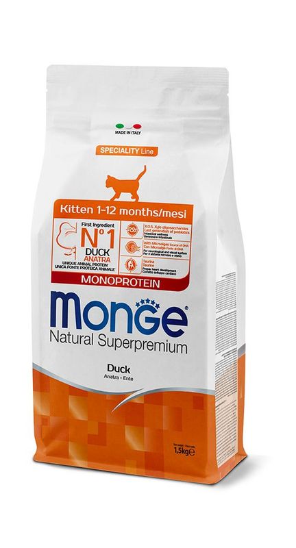 Monge Natural Superpremium Kitten Monoprotein – Anatra
