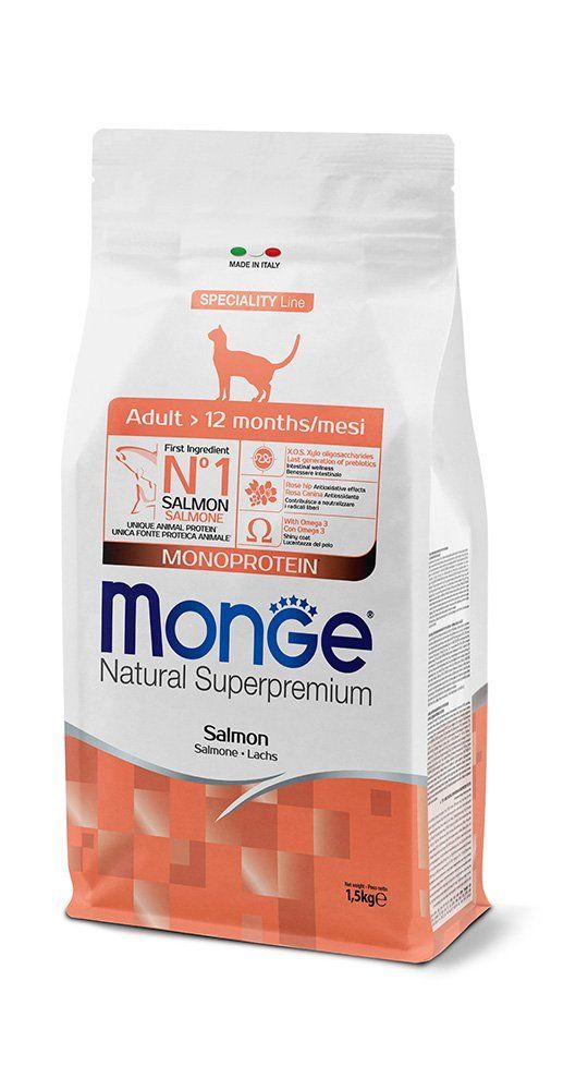 Monge Natural Superpremium Adult Monoprotein – Salmone Monge Natural Superpremium Adult Monoprotein – Salmone