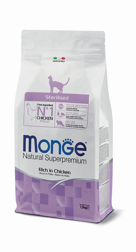Monge Natural Superpremium Sterilised Ricco in Pollo Monge Natural Superpremium Sterilised Ricco in Pollo