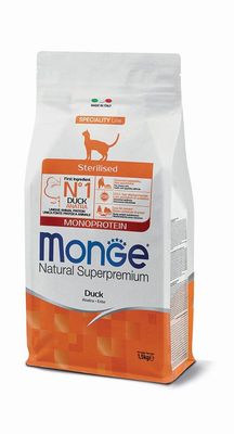 Monge Natural Superpremium Sterilised Monoprotein – Anatra Monge Natural Superpremium Sterilised Monoprotein – Anatra