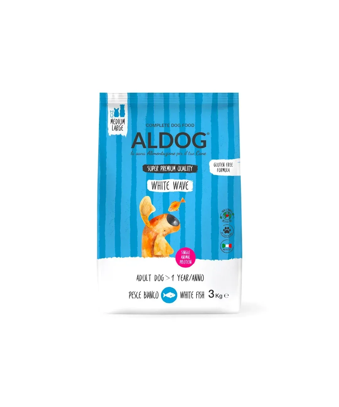 AL DOG SUPER PREMIUM MEDIUM LARGE ADULT AL PESCE BIANCO AL DOG SUPER PREMIUM MEDIUM LARGE ADULT AL PESCE BIANCO