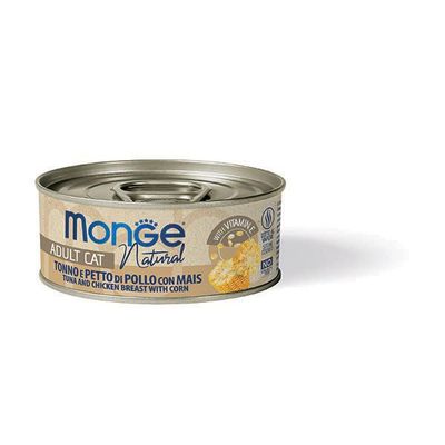 Monge Natural tonno e petto di pollo con mais Monge Natural tonno e petto di pollo con mais