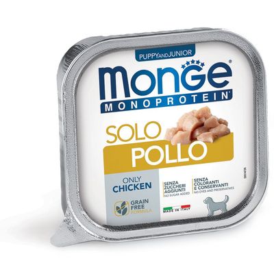 Monge Monoprotein Paté solo Pollo – Puppy and Junior Monge Monoprotein Paté solo Pollo – Puppy and Junior