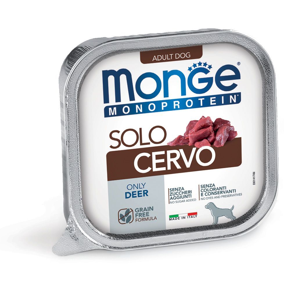 Monge Monoprotein Patè solo Cervo – Adult Monge Monoprotein Patè solo Cervo – Adult
