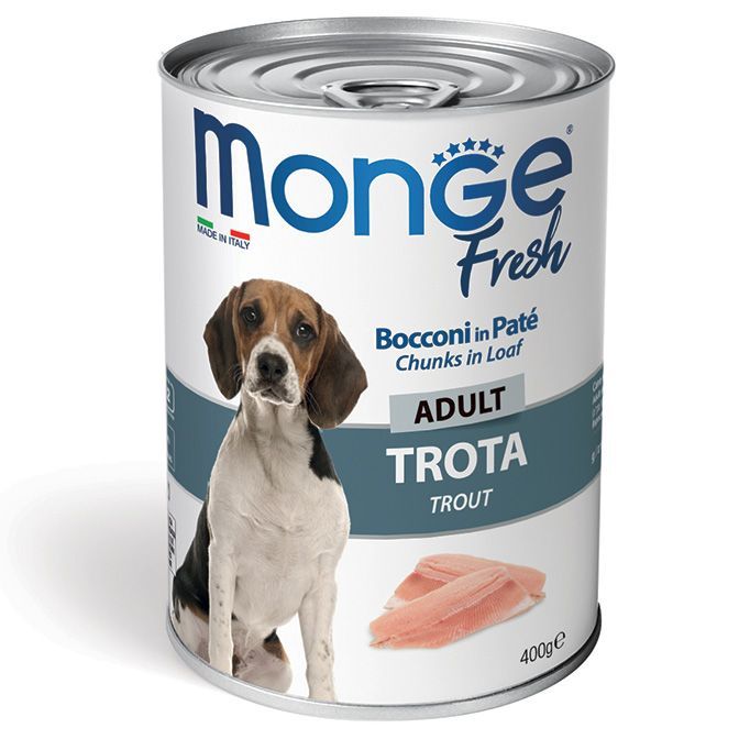 Monge Fresh Bocconi in Paté con Trota – Adult Monge Fresh Bocconi in Paté con Trota – Adult