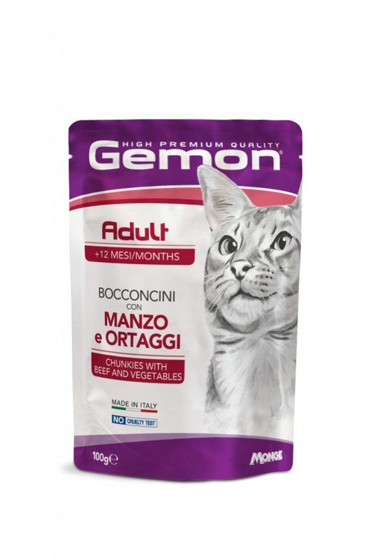 Gemon Adult Bocconcini con Manzo e Ortaggi