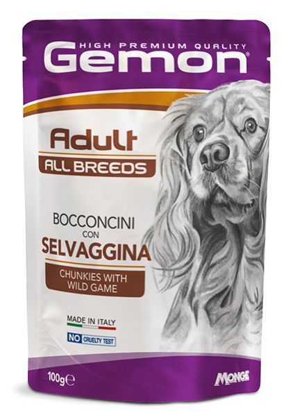Gemon All Breeds Adult Bocconcini con Selvaggina Gemon All Breeds Adult Bocconcini con Selvaggina