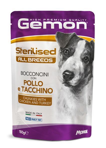 Gemon All Breeds Sterilised Bocconcini con Pollo e Tacchino Gemon All Breeds Sterilised Bocconcini con Pollo e Tacchino