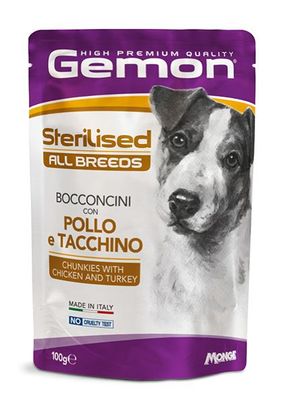 Gemon All Breeds Sterilised Bocconcini con Pollo e Tacchino Gemon All Breeds Sterilised Bocconcini con Pollo e Tacchino