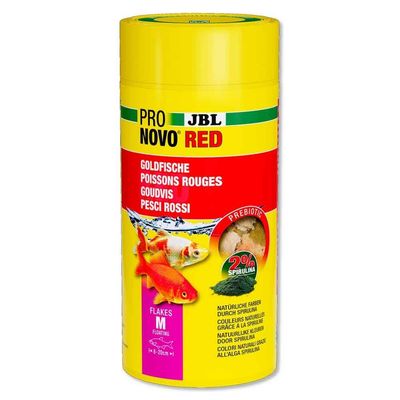 Jbl ProNovo Red Flakes M Scaglie con Spirulina e Prebiotici 1000ml 180gr Jbl ProNovo Red Flakes M Scaglie con Spirulina e Prebiotici 1000ml 180gr