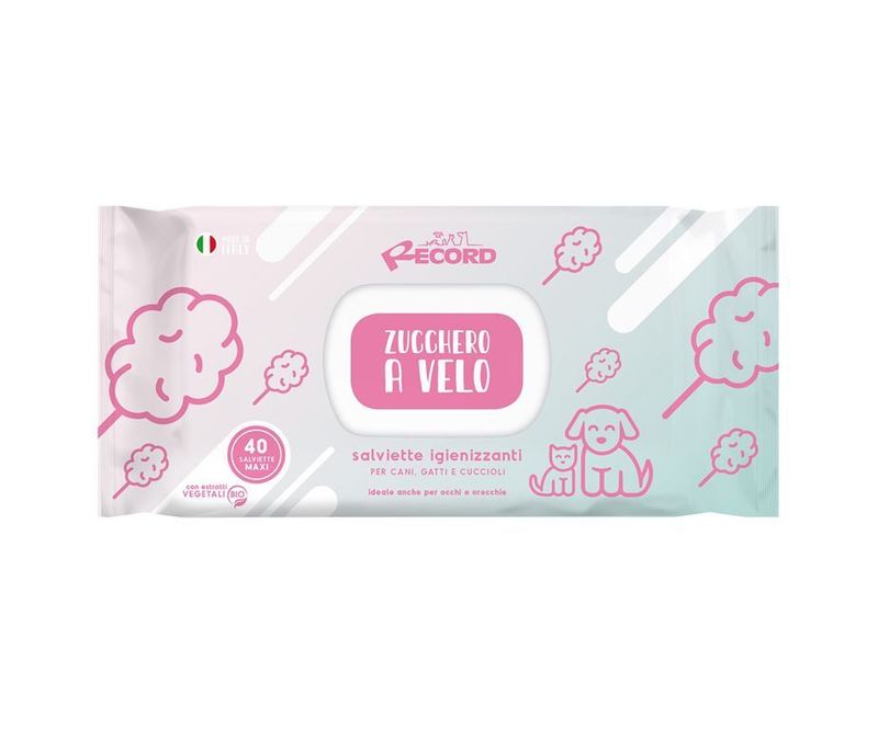 Salviette igienizzanti cani e gatti 40 pezzi Salviette igienizzanti cani e gatti 40 pezzi