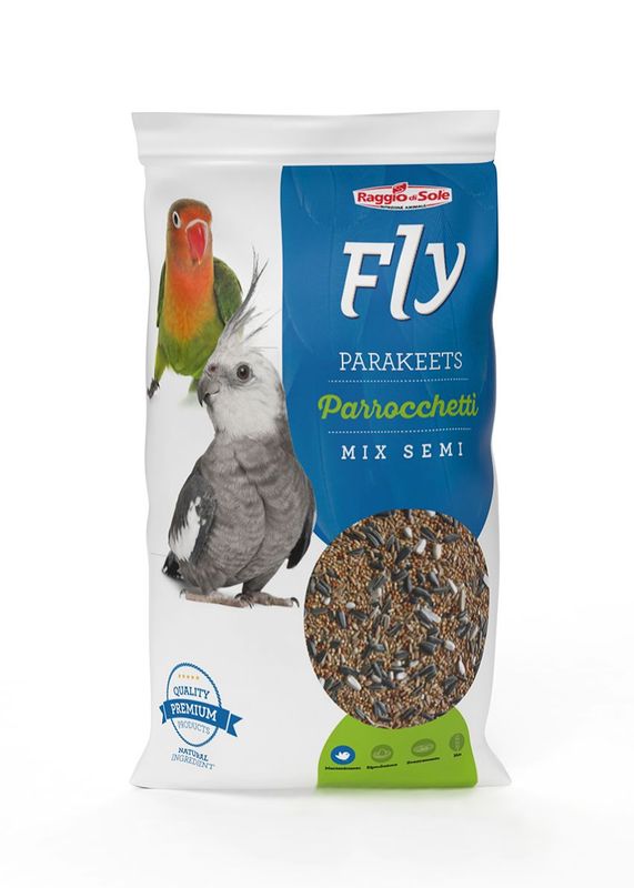 Alimento per Parrocchetti linea Fly Hobby Raggio di Sole 1kg/4kg Alimento per Parrocchetti linea Fly Hobby Raggio di Sole 1kg/4kg