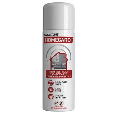 Frontline Homegard 250 ml, Spray Insetticida, Antipulci E Acaricida Per L’ambiente Domestico, Azione Rapida. Protegge Mobili e Tessuti Eliminando Pulci, Zecche, Uova e Larve fino a 6 mesi Frontline Homegard 250 ml, Spray Insetticida, Antipulci E Acaricida Per L’ambiente Domestico, Azione Rapida. Protegge Mobili e Tessuti Eliminando Pulci, Zecche, Uova e Larve fino a 6 mesi