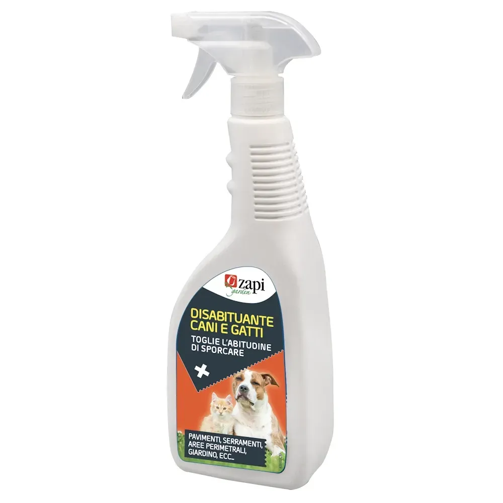 ZAPI DISABITUANTE CANI E GATTI SPRAY PER DEIEZIONI PRONTO ALL'USO 750 ml ZAPI DISABITUANTE CANI E GATTI SPRAY PER DEIEZIONI PRONTO ALL'USO 750 ml