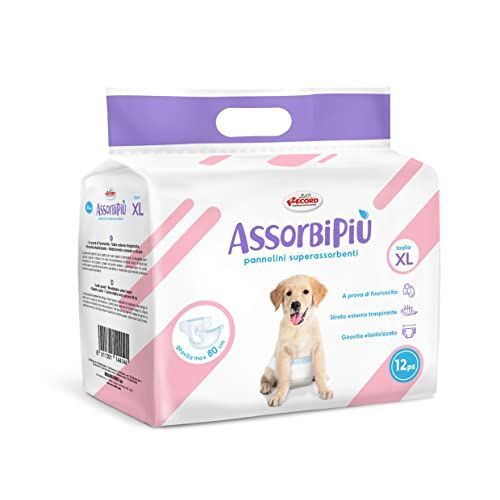 Record Pannolini mutandina assorbenti per cani con fascia elastica
