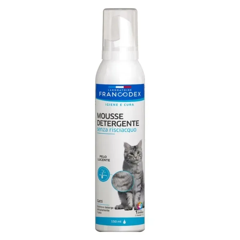 francodex- mousse detergente gatto 150ml francodex- mousse detergente gatto 150ml