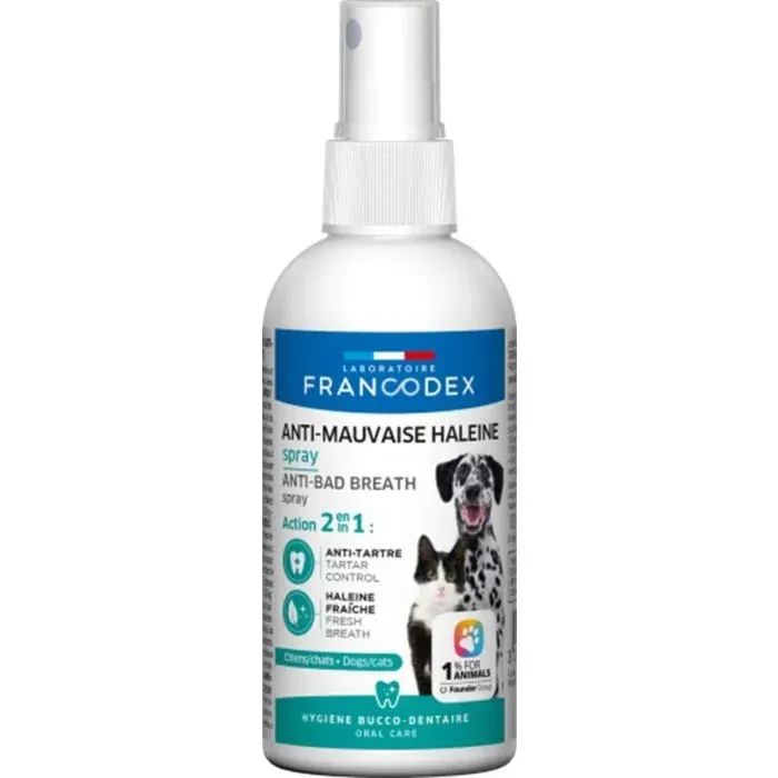 Francodex Spray Anti Alito Cattivo Cane e Gatto 100 ml Francodex Spray Anti Alito Cattivo Cane e Gatto 100 ml