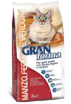 Gran forma adult gatto con manzo,fegato e verdure 2kg Gran forma adult gatto con manzo,fegato e verdure 2kg