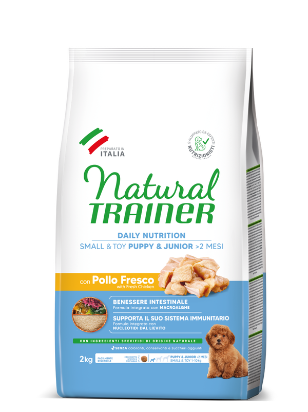 Natural Trainer Small & Toy Puppy & Junior Con Pollo Fresco Natural Trainer Small & Toy Puppy & Junior Con Pollo Fresco