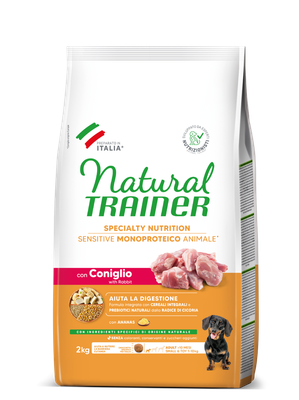 Natural Trainer Small & Toy Adult Sensitive al Coniglio Natural Trainer Small & Toy Adult Sensitive al Coniglio