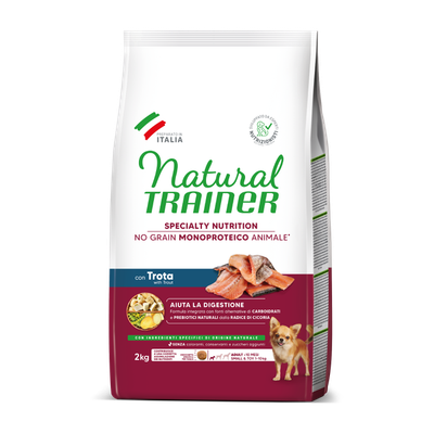 Natural Trainer Small & Toy Adult Sensitive No Grain alla Trota Natural Trainer Small & Toy Adult Sensitive No Grain alla Trota