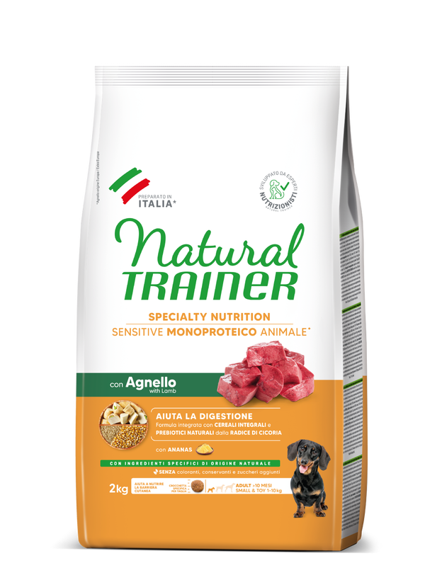 Natural Trainer Small & Toy Adult Sensitive all' Agnello Natural Trainer Small & Toy Adult Sensitive all' Agnello