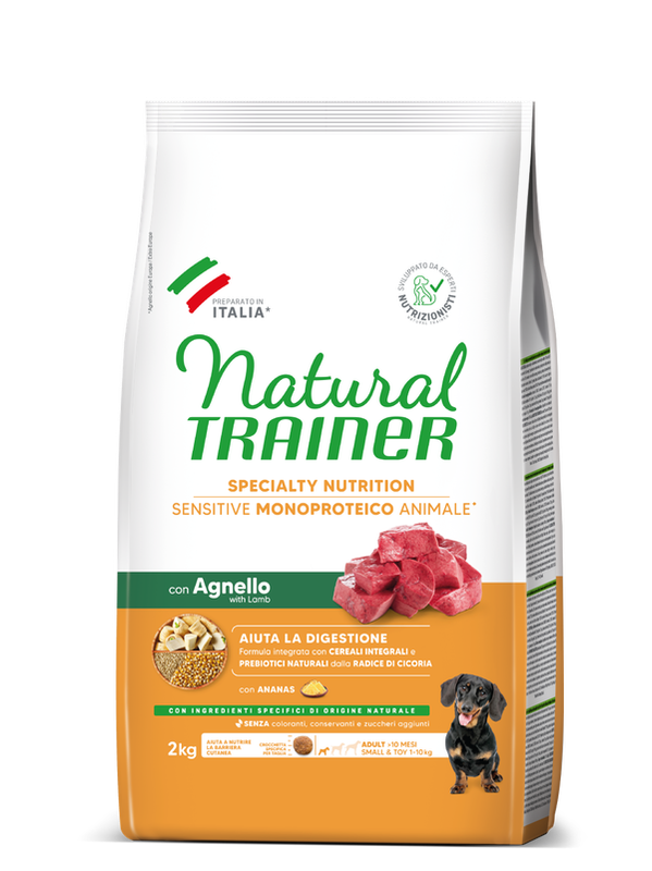Natural Trainer Small & Toy Adult Sensitive all' Agnello