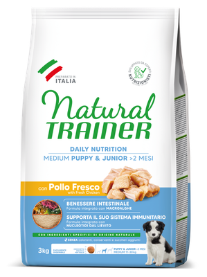 Natural Trainer Medium Puppy & Junior al Pollo Natural Trainer Medium Puppy & Junior al Pollo