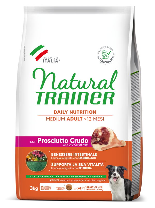 Natural Trainer Medium Adult al Prosciutto Crudo Natural Trainer Medium Adult al Prosciutto Crudo