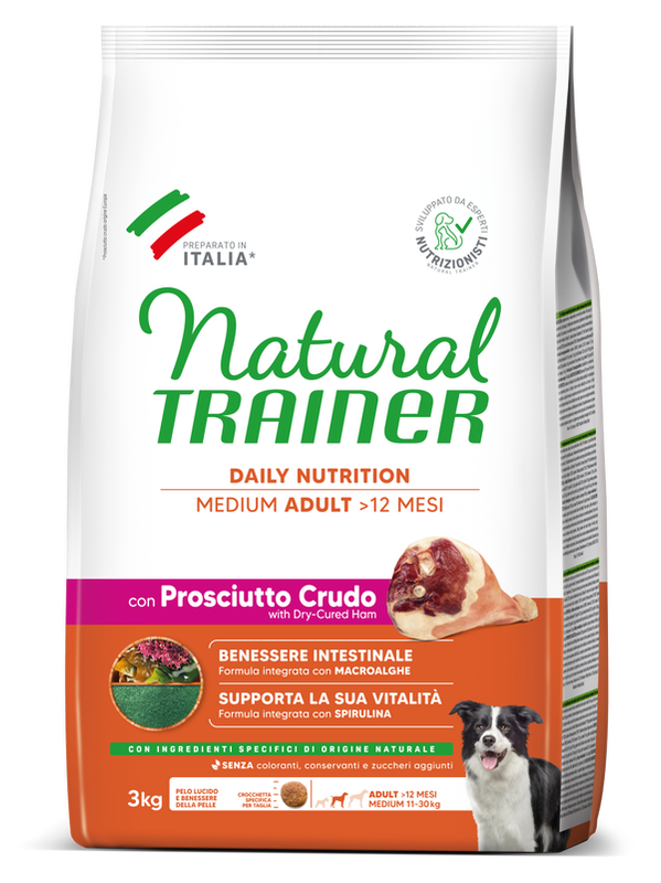 Natural Trainer Medium Adult al Prosciutto Crudo