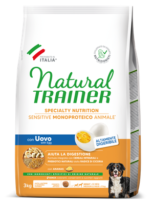 Natural Trainer Medium Adult Sensitive con Uovo Natural Trainer Medium Adult Sensitive con Uovo