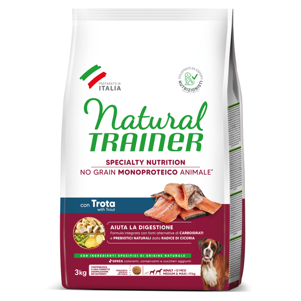 Natural Trainer Medium Adult alla Trota NO Grain