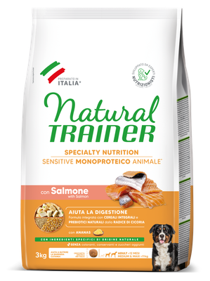 Natural Trainer Medium Adult Sensitive al Salmone Natural Trainer Medium Adult Sensitive al Salmone